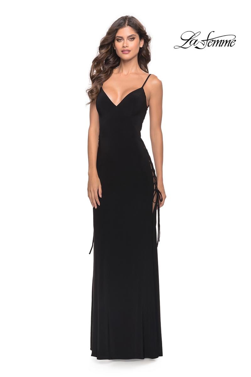 La Femme Dress 31311 - Black