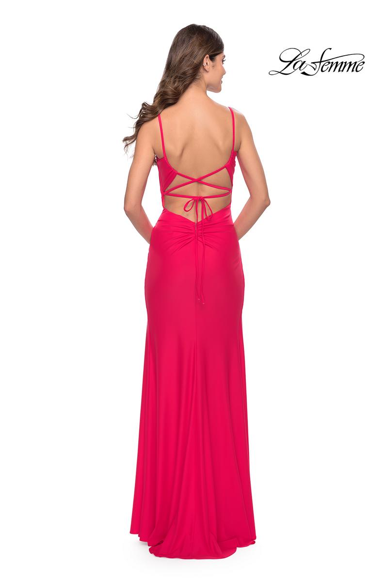La Femme Dress 31329 - Hot Coral