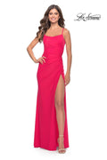 La Femme Dress 31329 - Hot Coral