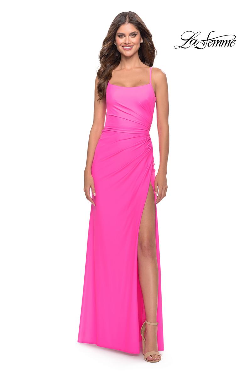 La Femme Dress 31329 - Neon Pink