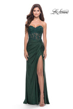La Femme Dress 31343 - Dark Emerald