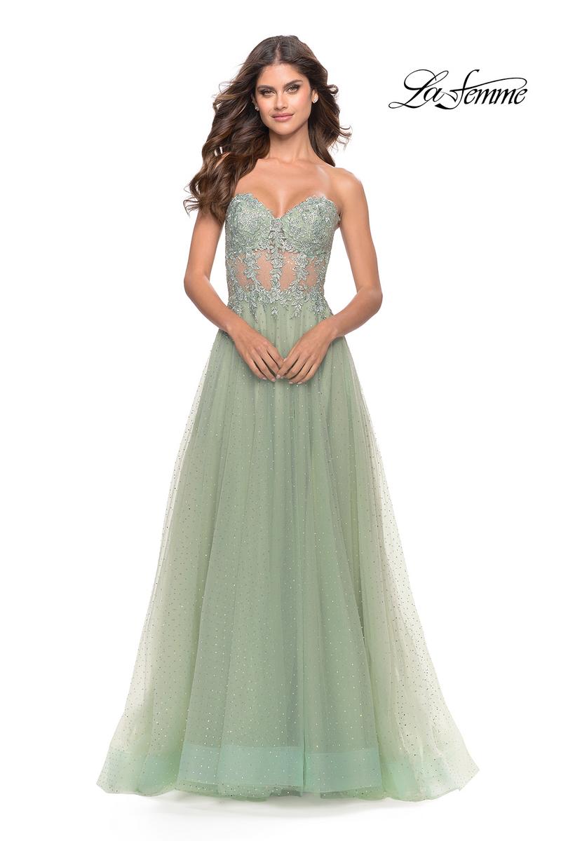 La Femme Dress 31367 - Sage