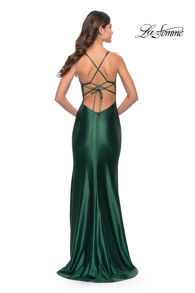 La Femme Dress 31375 - Dark Emerald
