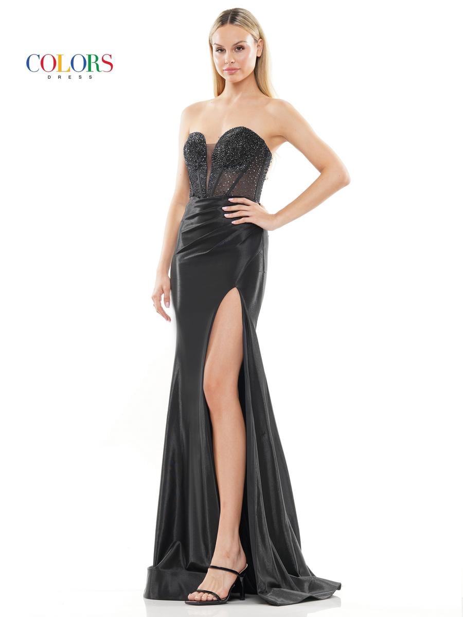 Colors Dress Dress 3138 - Black