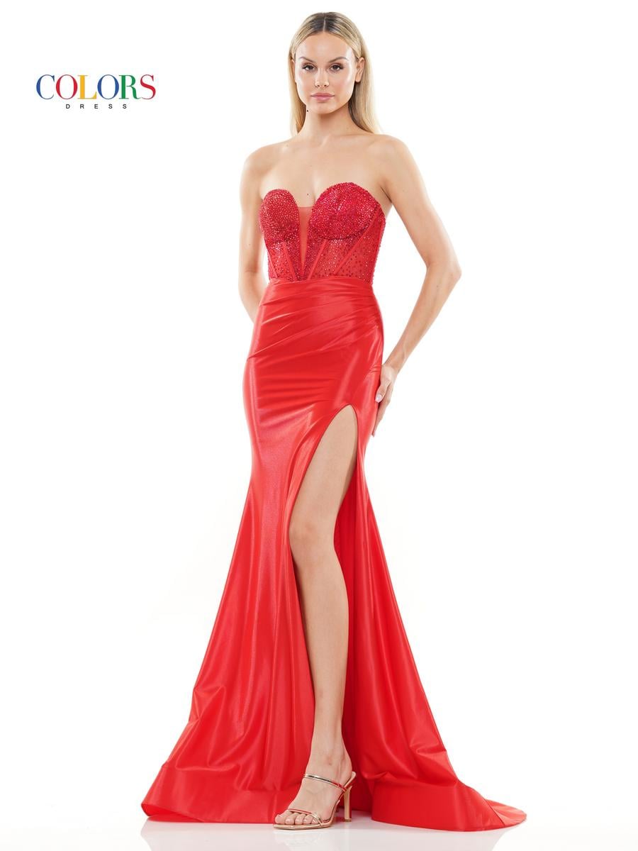 Colors Dress Dress 3138 - Red