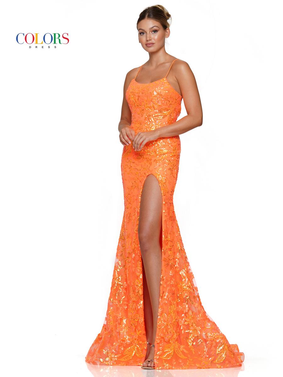 Colors Dress Dress 3139 - Orange