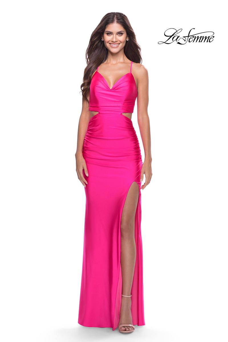 La Femme Dress 31400 - Neon Pink
