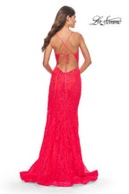 La Femme Dress 31404 - Hot Coral