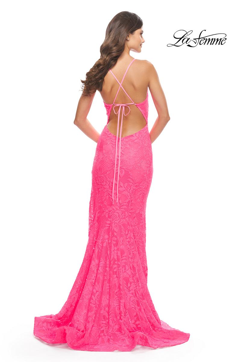 La Femme Dress 31404 - Neon Pink