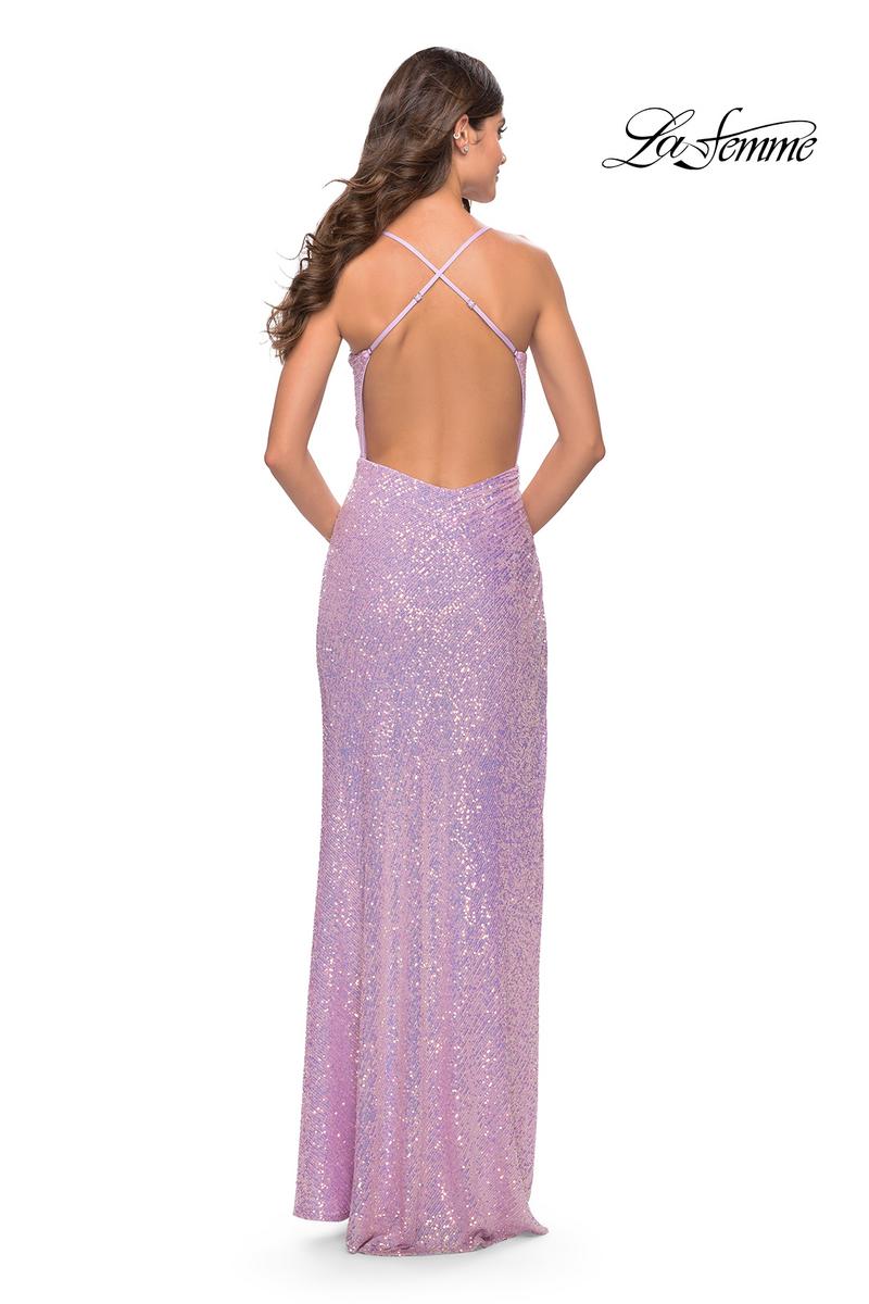 La Femme Dress 31405 - Light Periwinkle