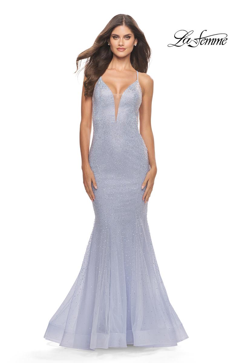 La Femme Dress 31407 - Light Periwinkle