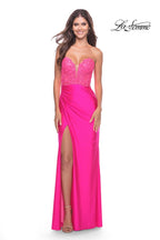 La Femme Dress 31411 - Neon Pink