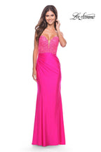 La Femme Dress 31411 - Neon Pink
