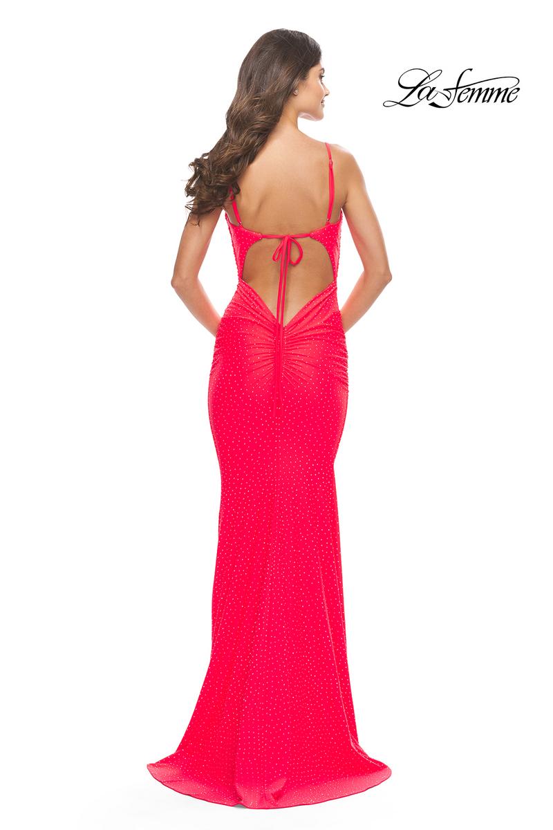 La Femme Dress 31414 - Neon Coral