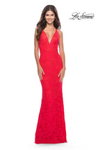 La Femme Dress 31417 - Hot Coral