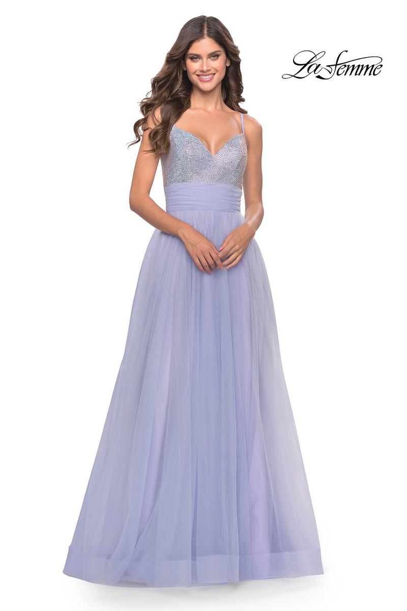 La Femme Dress 31433 - Light Periwinkle