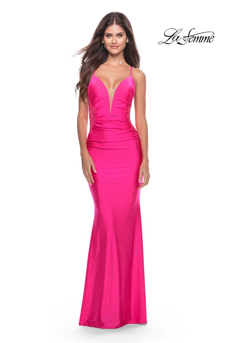 La Femme Dress 31436 - Neon Pink