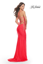 La Femme Dress 31438 - Hot Coral