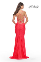 La Femme Dress 31438 - Hot Coral