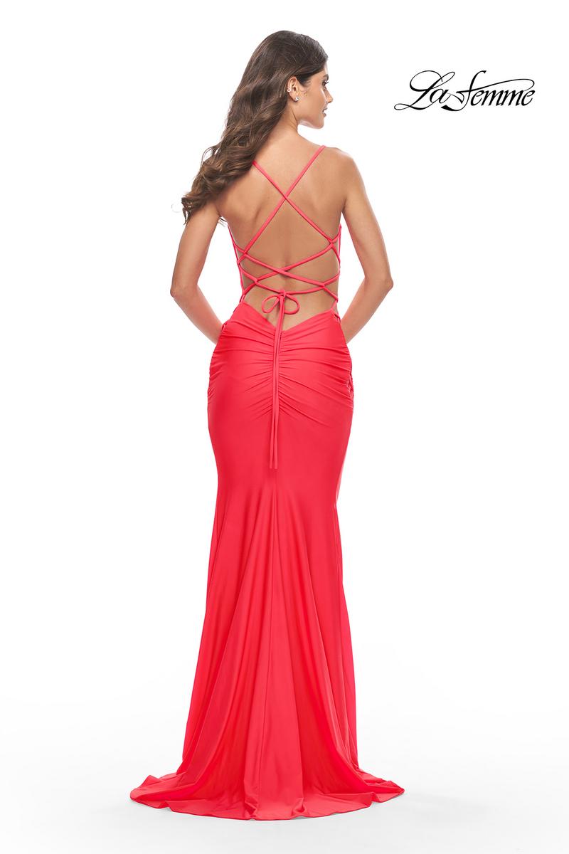 La Femme Dress 31438 - Hot Coral