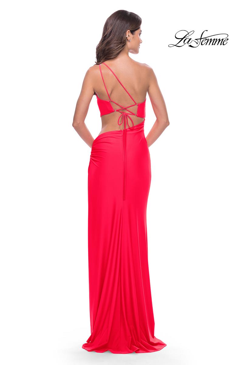 La Femme Dress 31443 - HOT CORAL