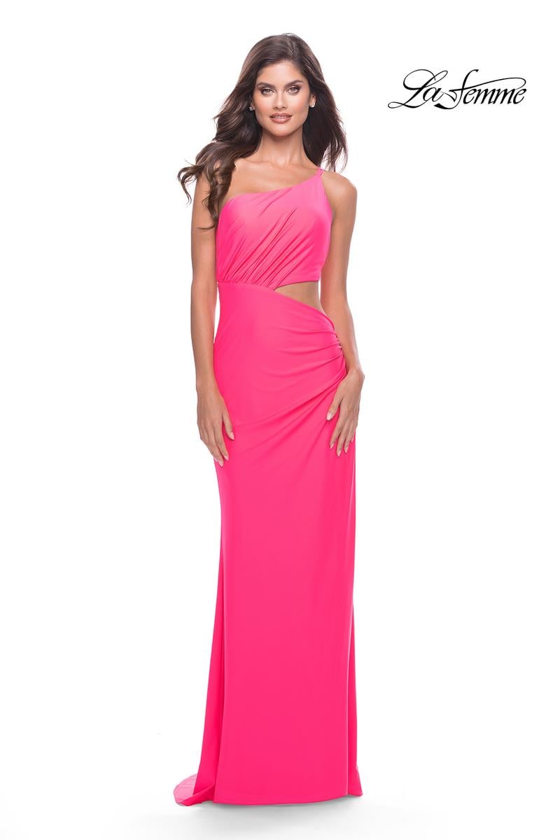 La Femme Dress 31443 - NEON PINK