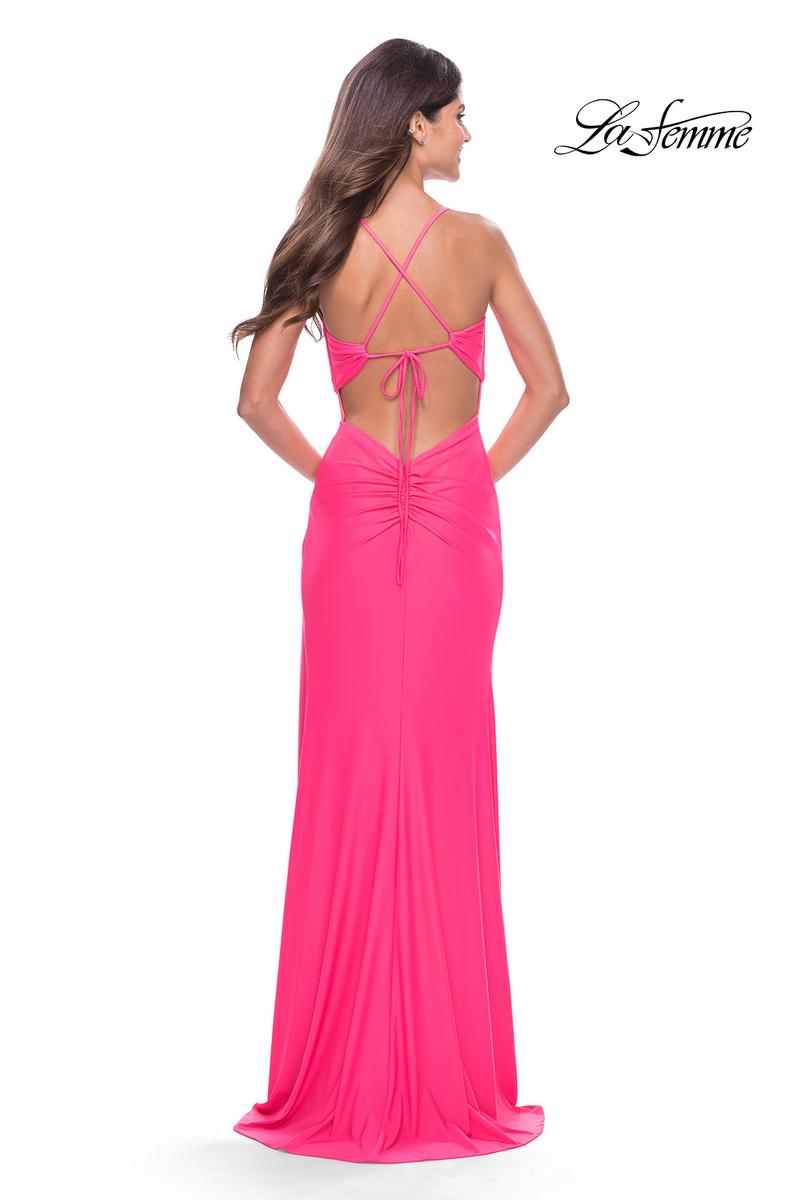 La Femme Dress 31446 - Neon Pink