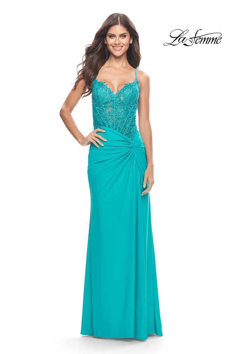 La Femme Dress 31447 - Aqua