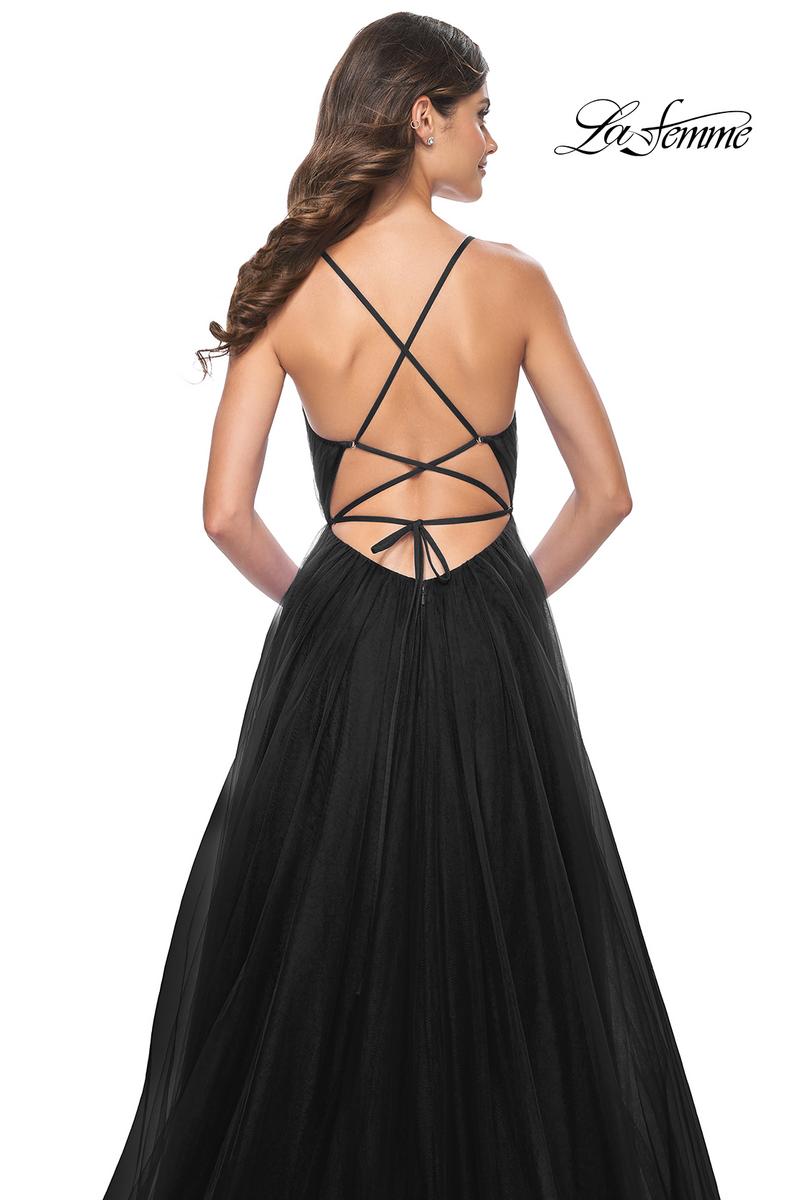 La Femme Dress 31457 - BLACK