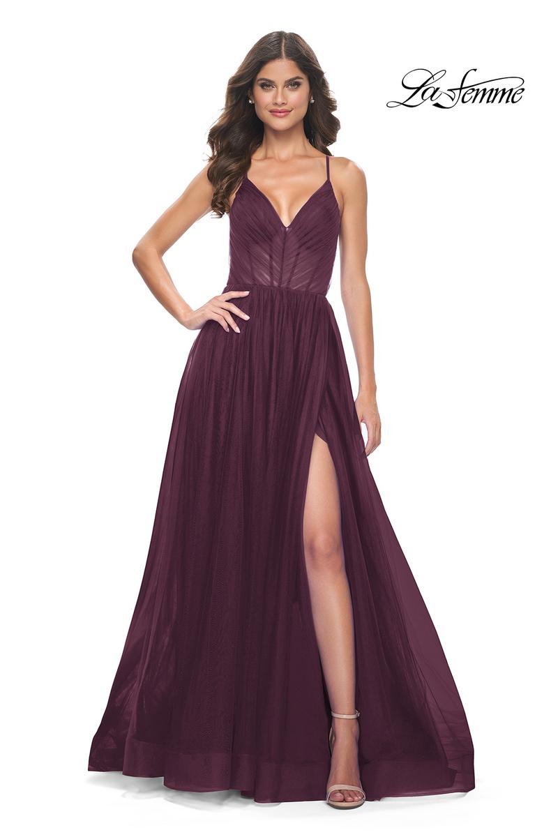 La Femme Dress 31457 - DARK BERRY