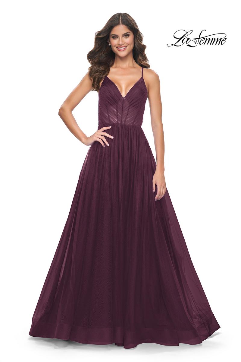 La Femme Dress 31457 - DARK BERRY