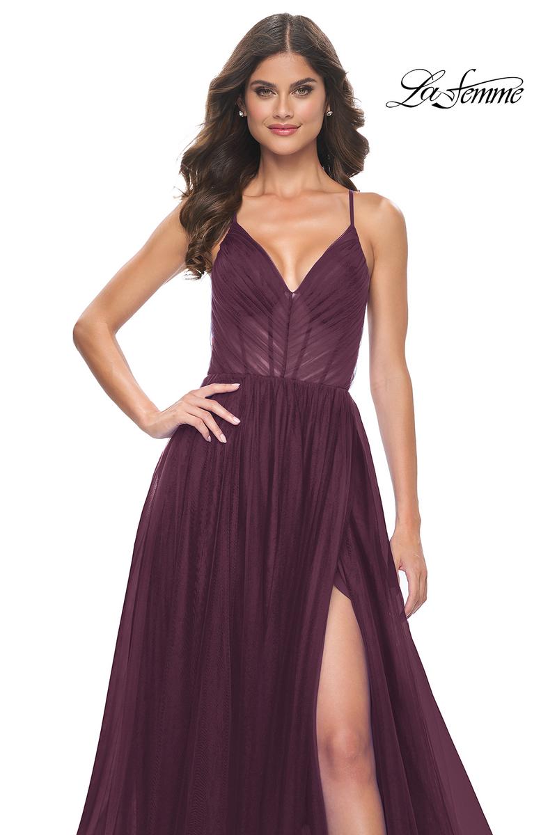 La Femme Dress 31457 - DARK BERRY