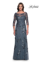 La Femme Evening Dress 31458 - Slate Gray