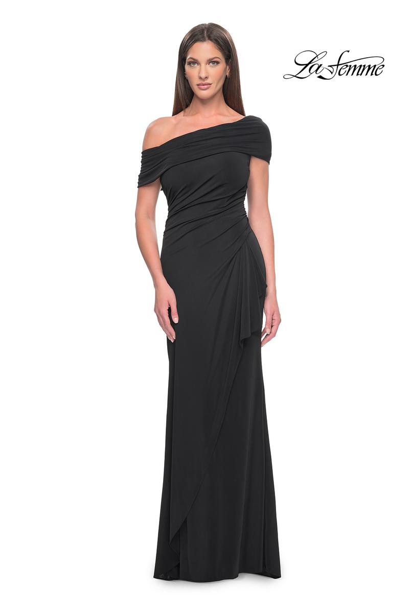 La Femme Evening Dress 31459 - Black