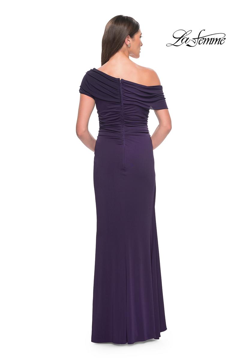La Femme Evening Dress 31459 - Eggplant