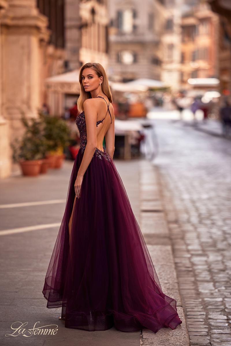 La Femme Dress 31471 - DARK BERRY