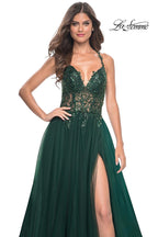 La Femme Dress 31471 - DARK EMERALD