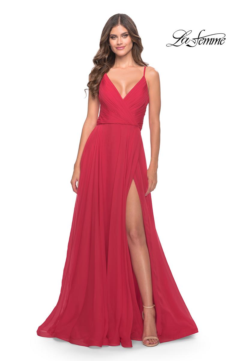 La Femme Dress 31500 - Red