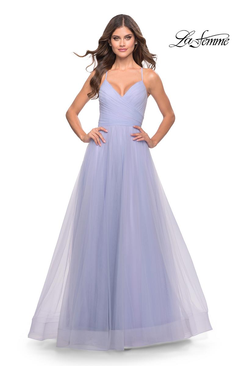 La Femme Dress 31501 - Light Periwinkle