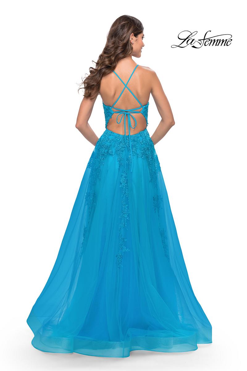 La Femme Dress 31503 - Aqua