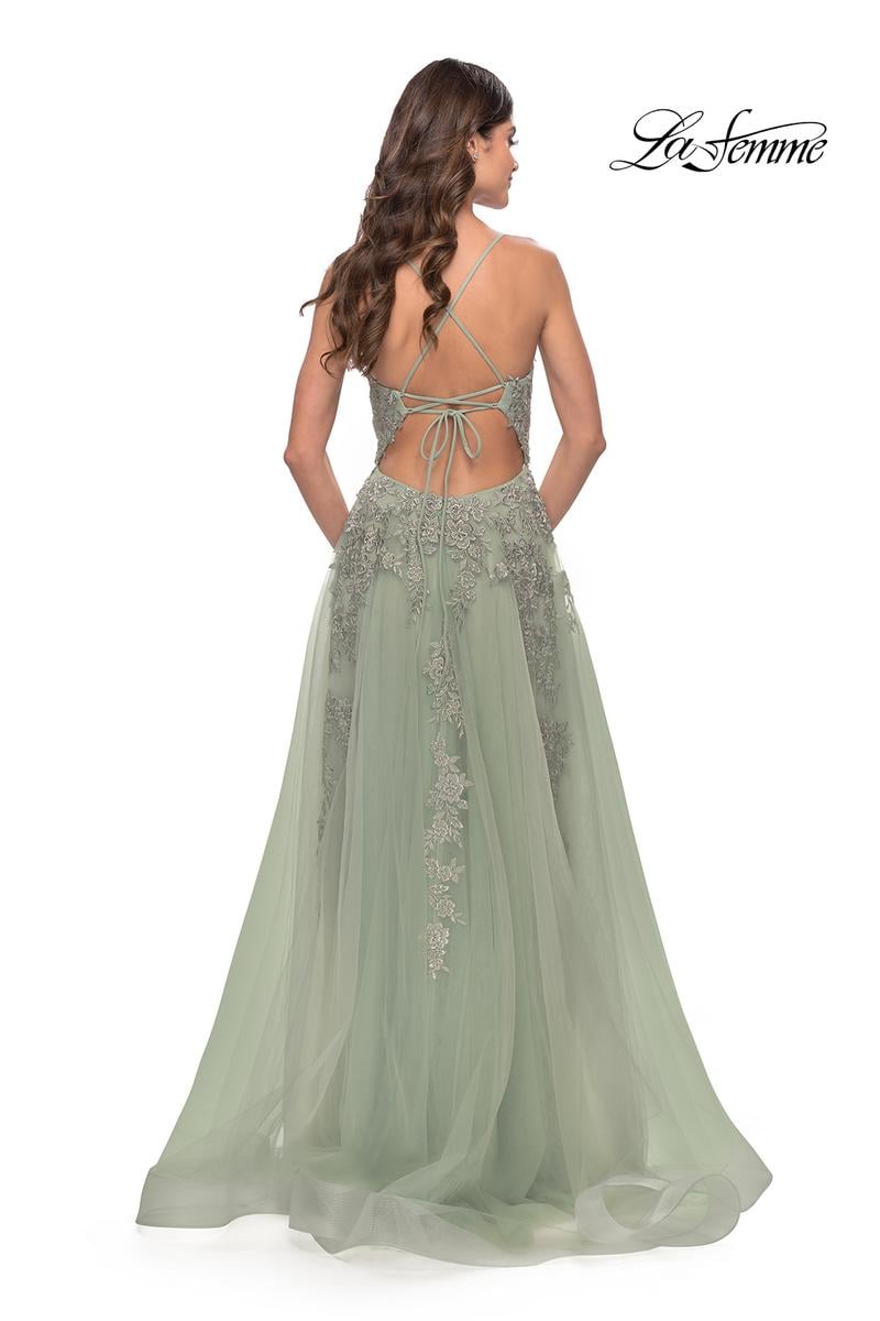 La Femme Dress 31503 - Sage
