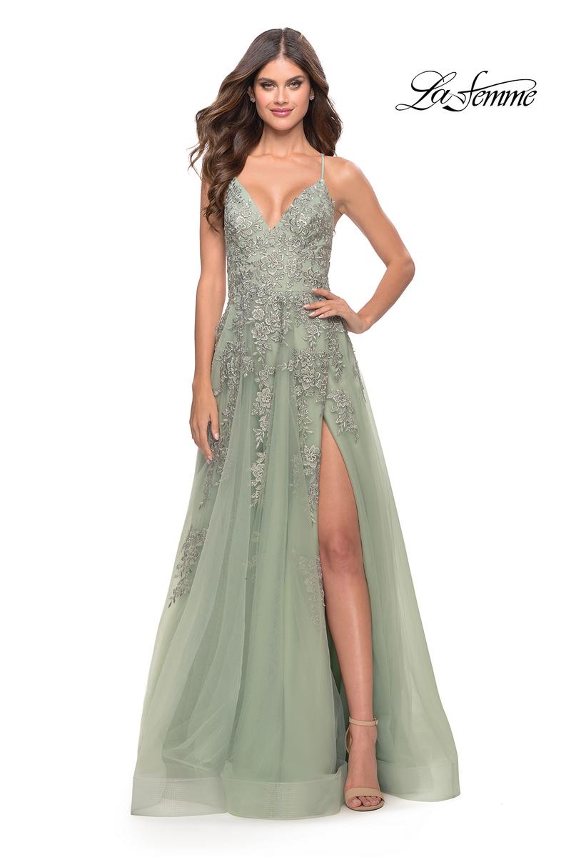 La Femme Dress 31503 - Aqua