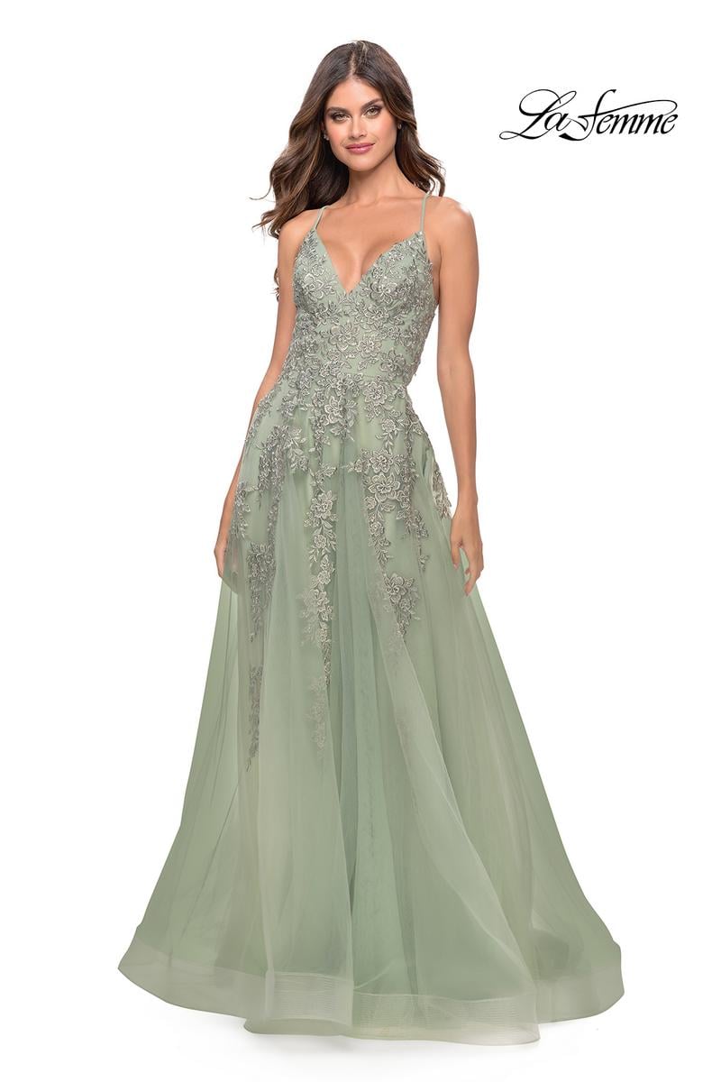 La Femme Dress 31503 - Sage