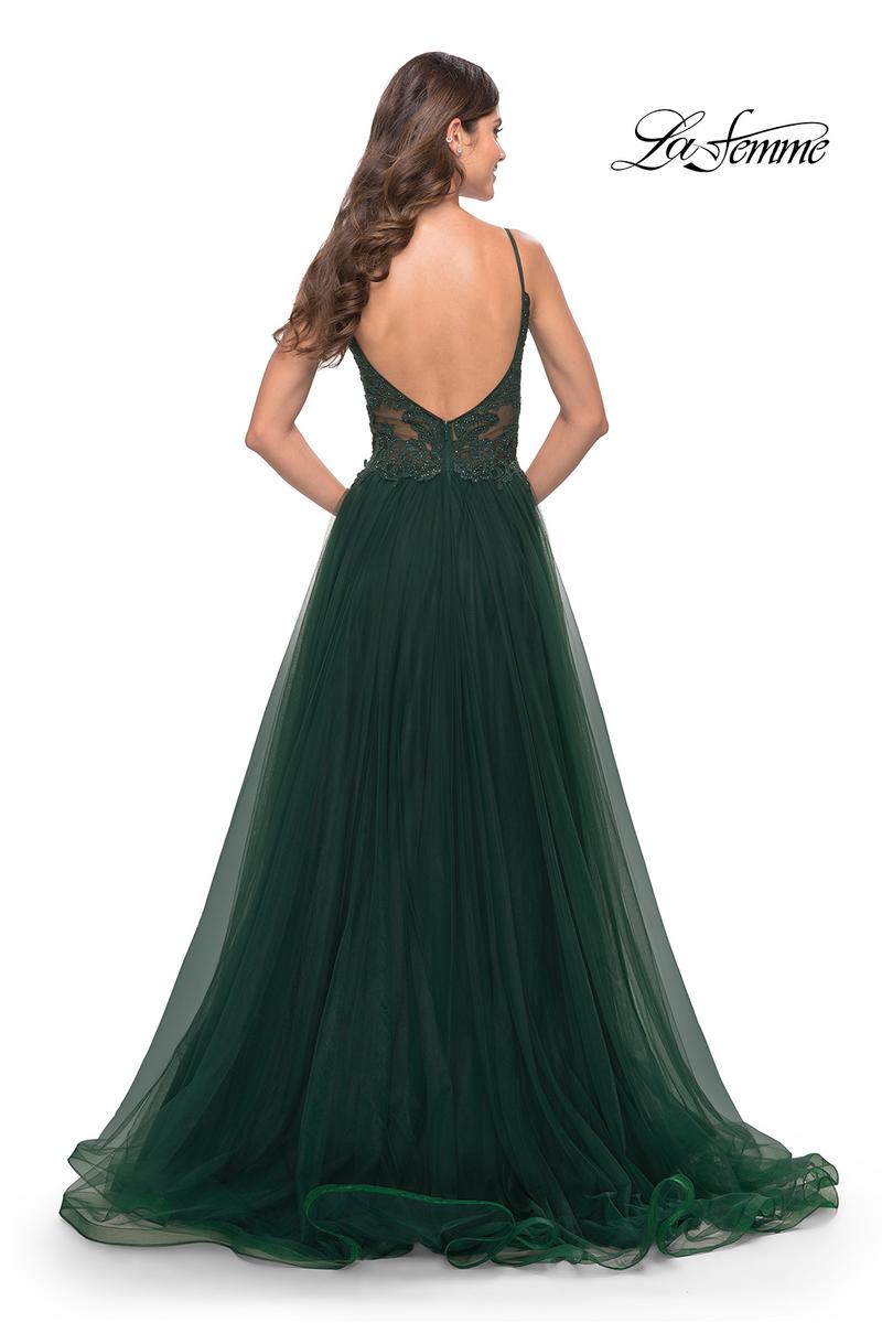 La Femme Dress 31507 - Dark Emerald