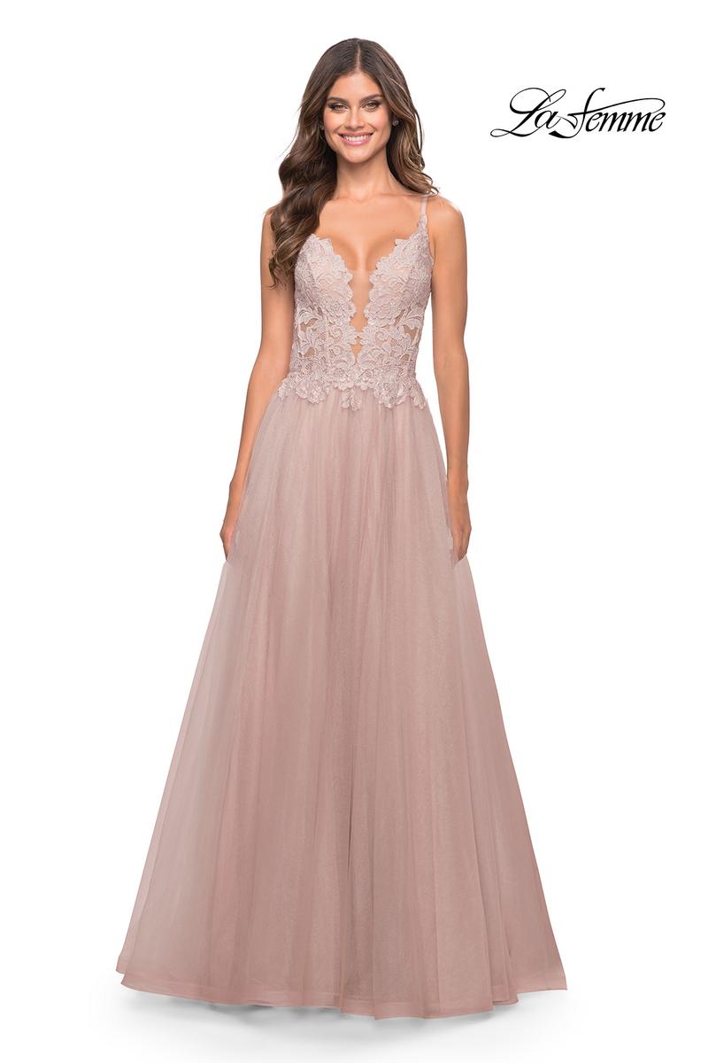La Femme Dress 31507 - Dusty Mauve