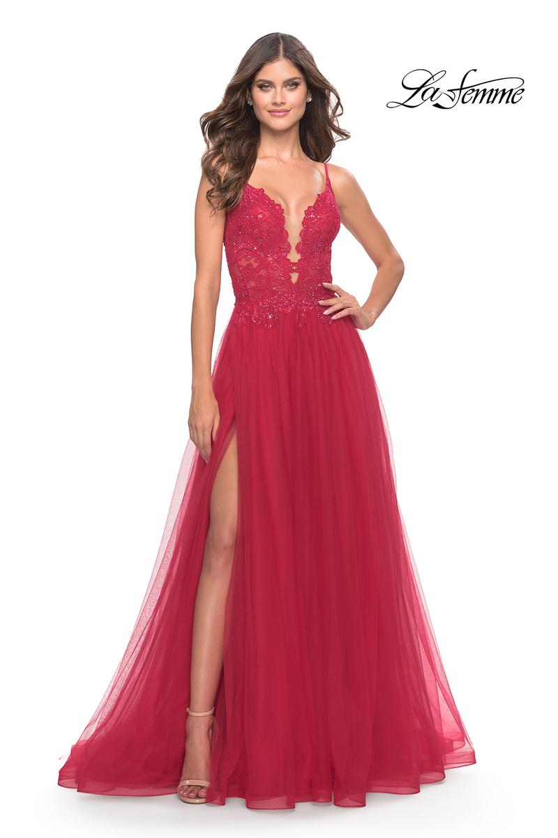 La Femme Dress 31507 - Red