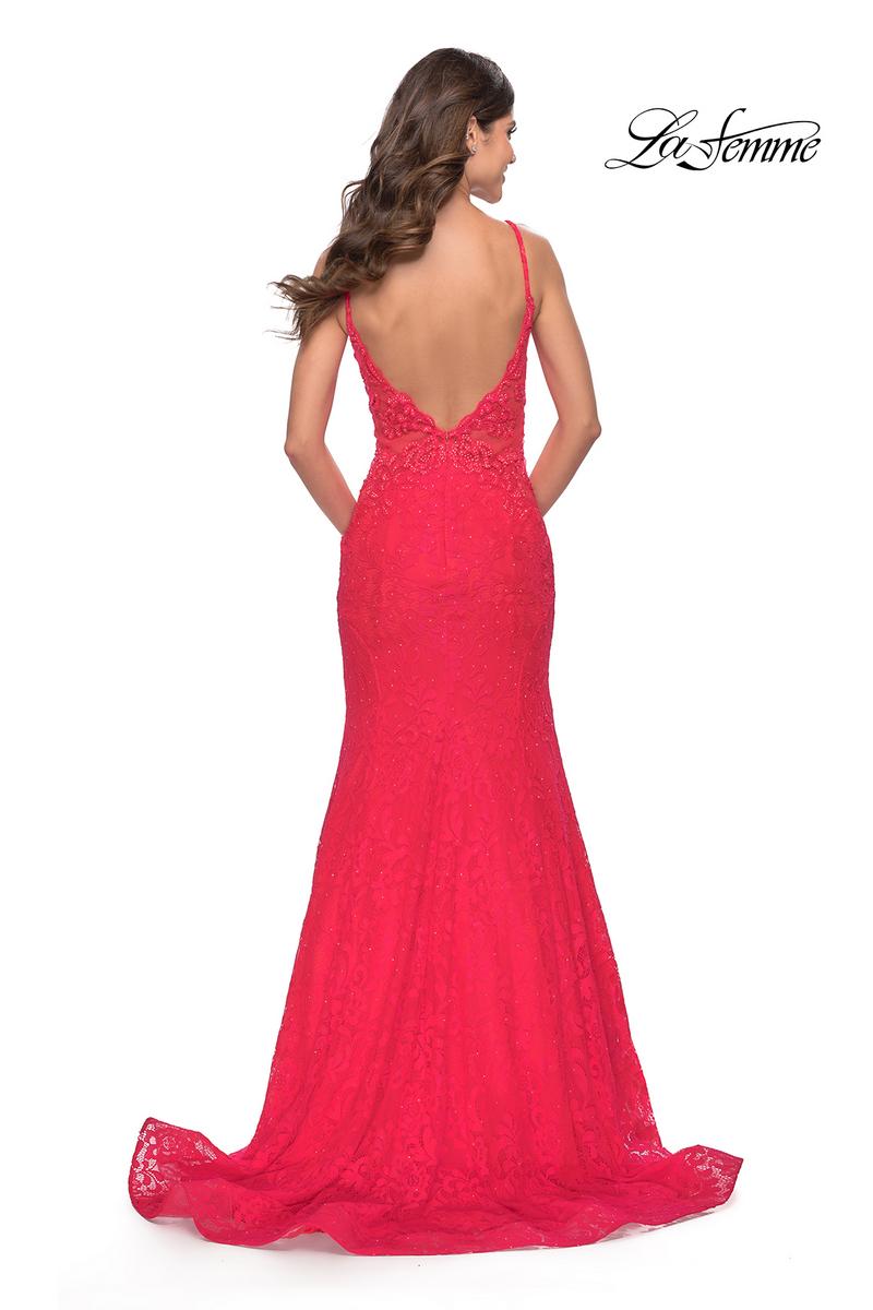 La Femme Dress 31512 - Hot Coral
