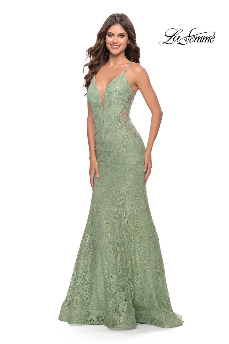 La Femme Dress 31512 - Sage