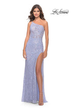 La Femme Dress 31515 - Light Periwinkle