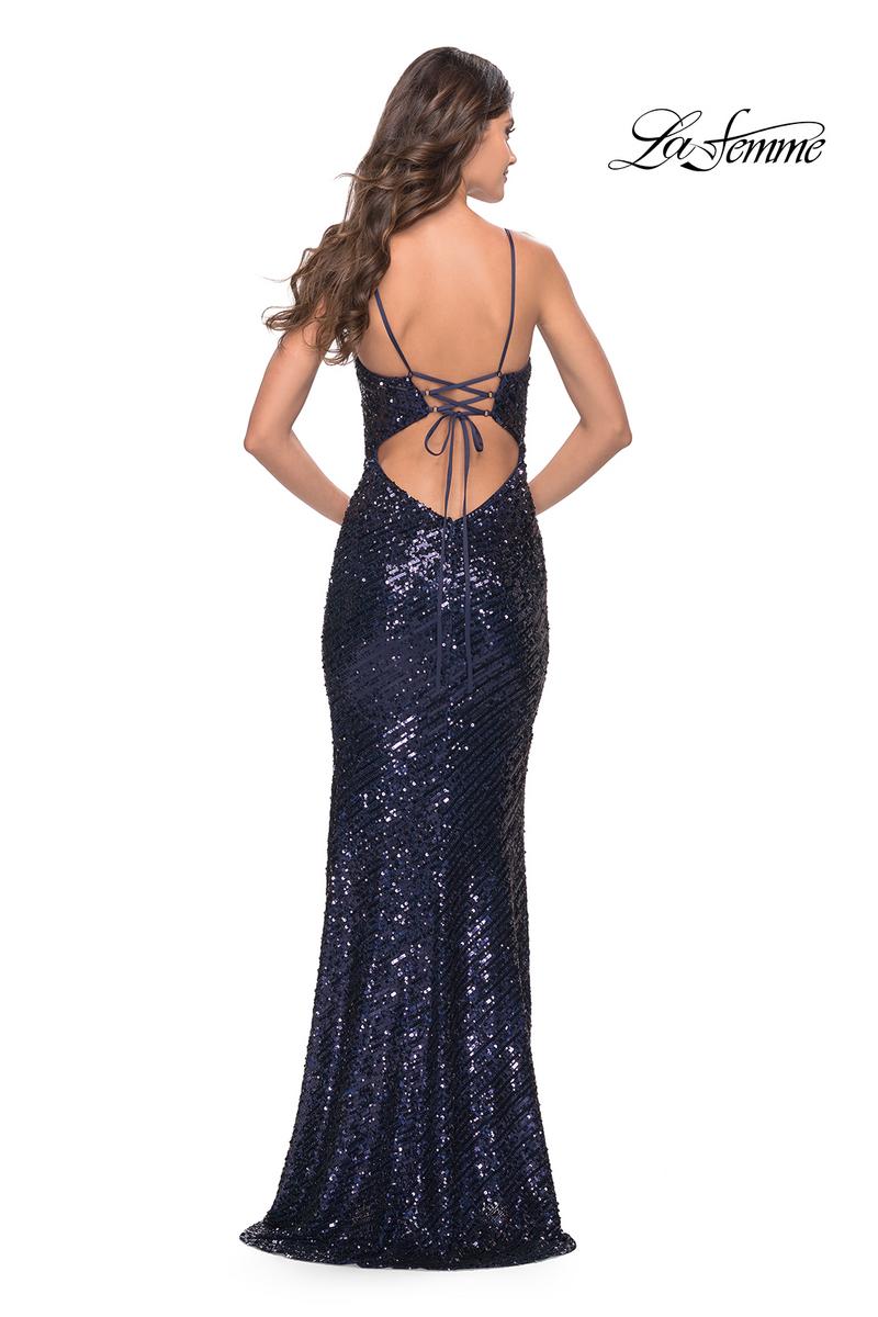 La Femme Dress 31518 - Navy